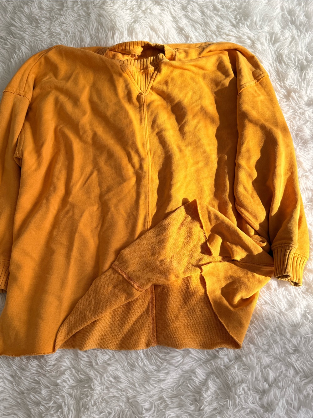 aerie Off-the-Shoulder Sweater in Mustard Yellow